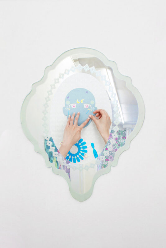Looking in on me changing, installation view, 2021